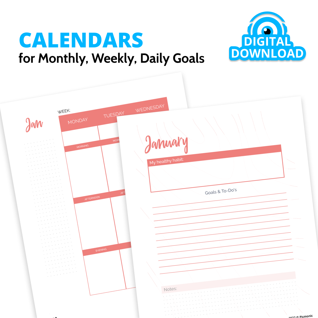 UNDATED Healthcare Student Planner, Goal Organizer, To-Do List and Cal –  Picmonic Inc