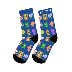 Picmonic Character Socks in Blueberry