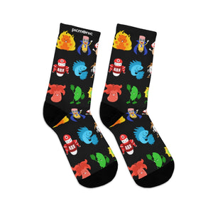 Picmonic Character Socks in Black