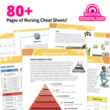 Critical Clinicals Digital Download: 70 Cheat Sheets for NP/Nursing School, NCLEX® Studying, and New Grads