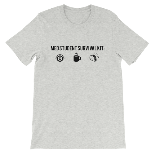 Med Student Survival Kit Short-Sleeve Unisex T-Shirt
