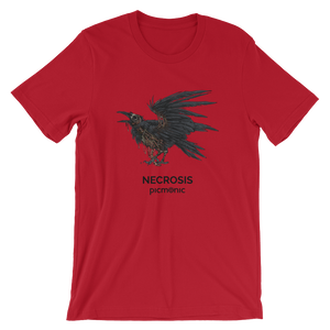 "Necrosis Crow" Unisex Short Sleeve Jersey T-Shirt
