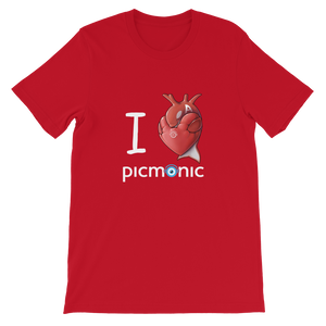 I Heart Picmonic Short-Sleeve Unisex T-Shirt