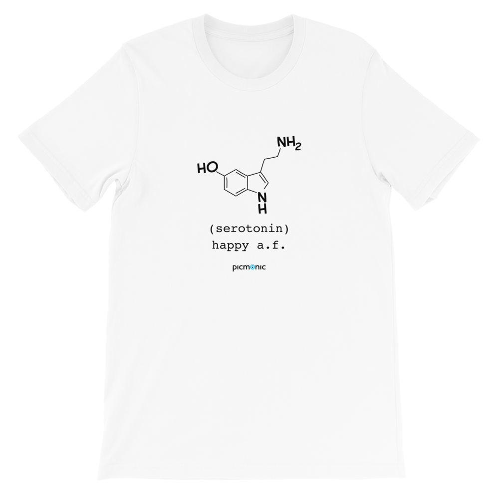 Happy A.F. (serotonin) Short-Sleeve Unisex T-Shirt