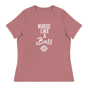Ladies' "Nurse Like a Boss" Short Sleeve T-Shirt