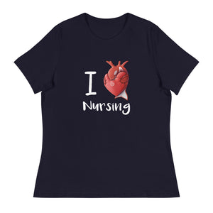 Women's "I Heart Nursing" Crew Neck T-shirt