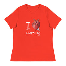 Women's "I Heart Nursing" Crew Neck T-shirt